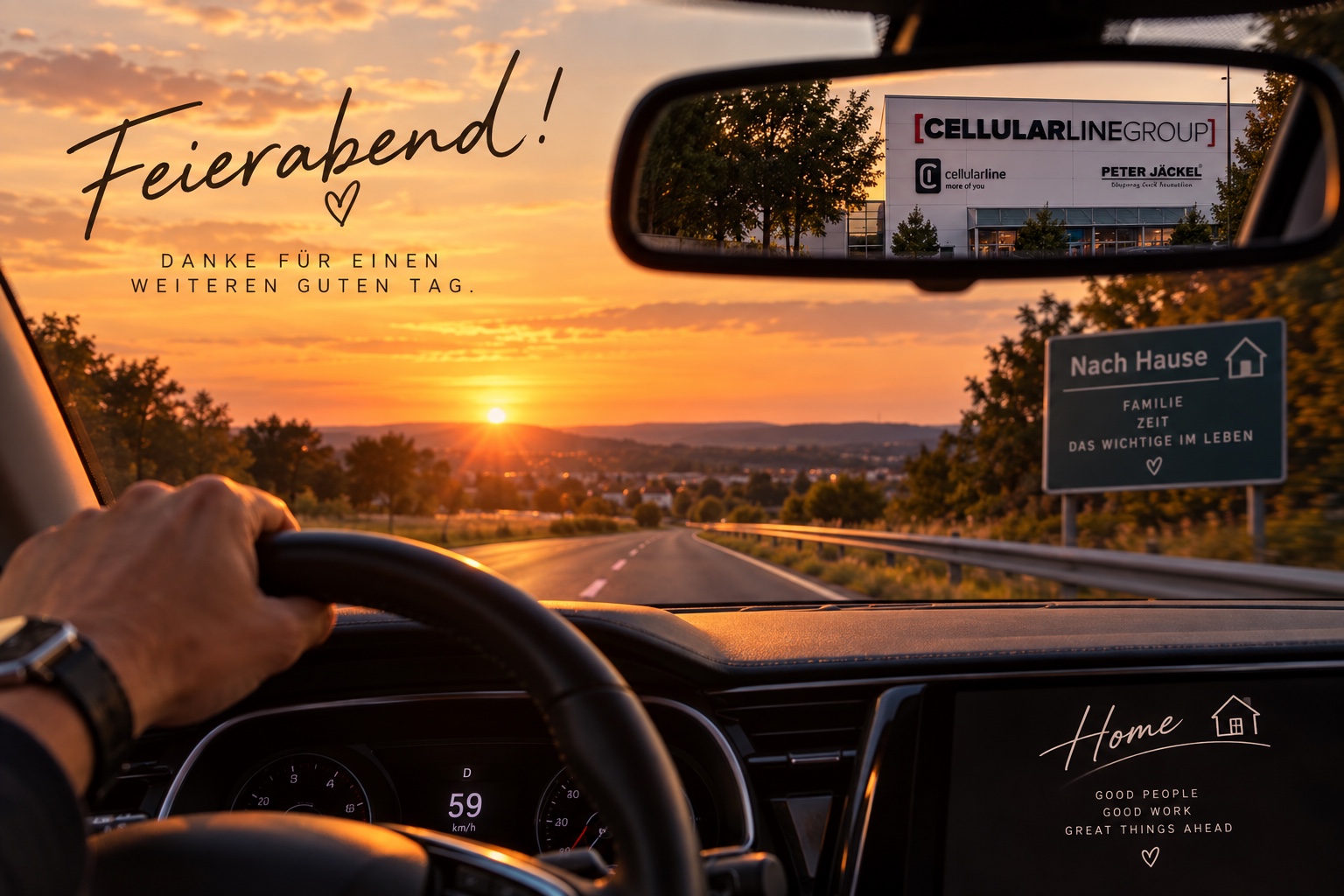 Feierabend – auf dem Weg nach Hause